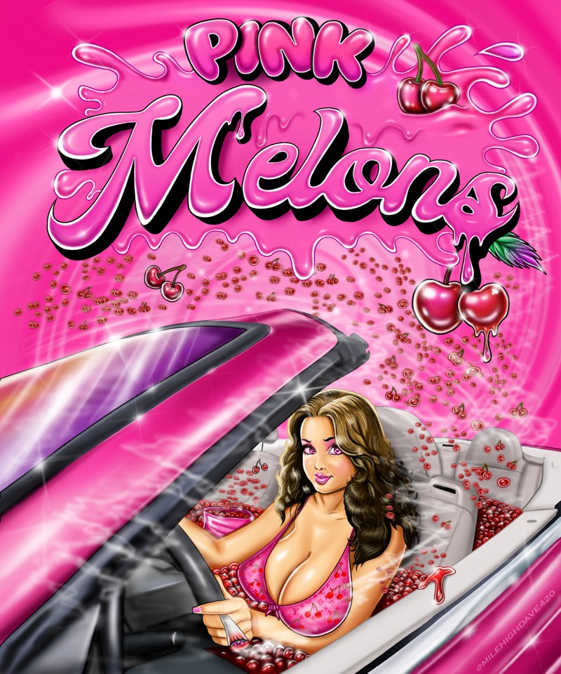 Pink Mellons strain artwork